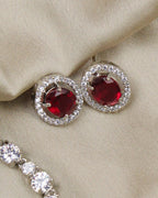 COKO's American Diamond Zircon Necklace set - Virusha
