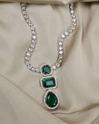COKO's American Diamond Necklace set - Vaanya