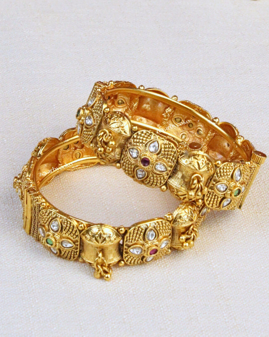 COKO's Heritage Openable Bangles Set of 2- Mohini