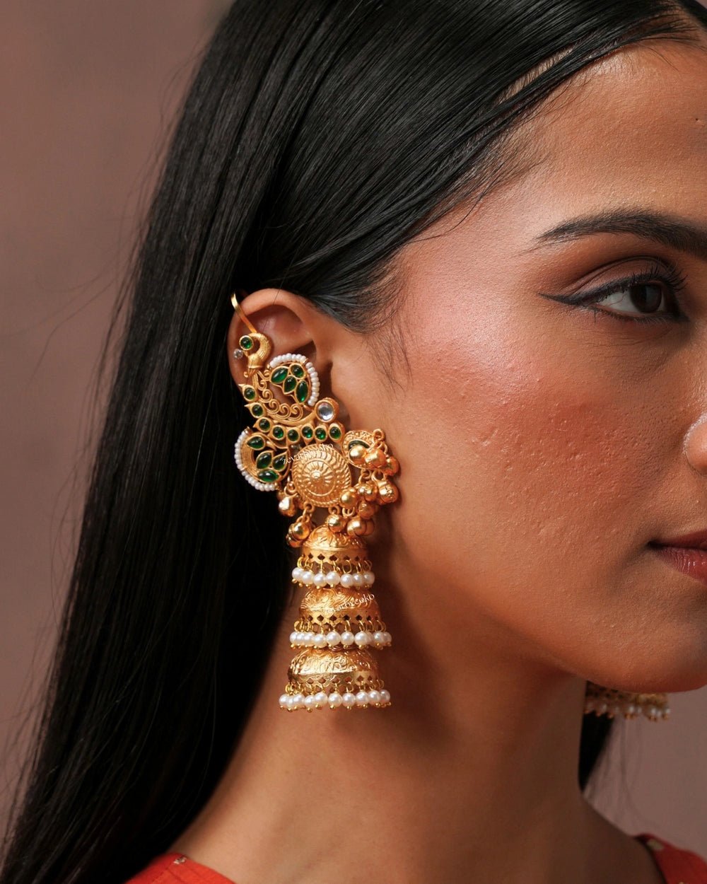 Bela Kashmiri Jhumka Earrings