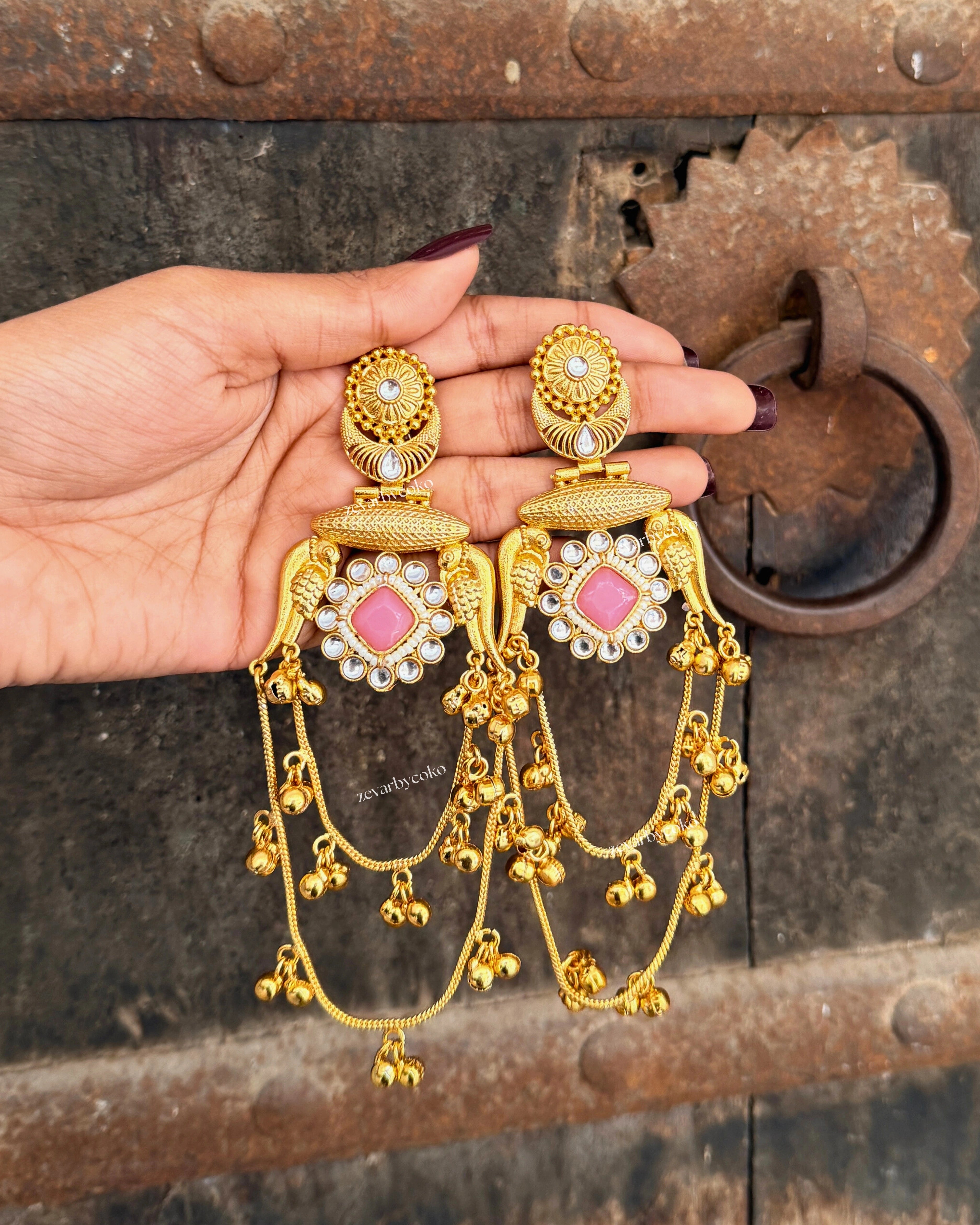 Bani Kashmiri Jhumka Earrings