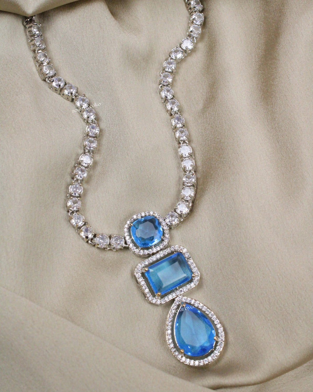 COKO's American Diamond Necklace set - Vaanya