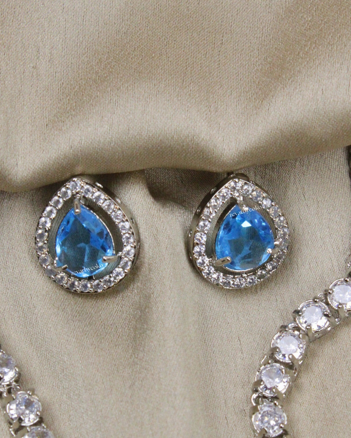 COKO's American Diamond Necklace set - Vaanya