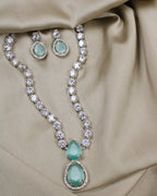 COKO's American Diamond Zircon Necklace set - Vidushi