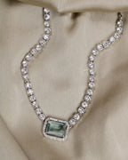 COKO's American Diamond Zircon Necklace set - Vaibhavi