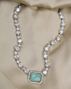 COKO's American Diamond Zircon Necklace set - Vaibhavi
