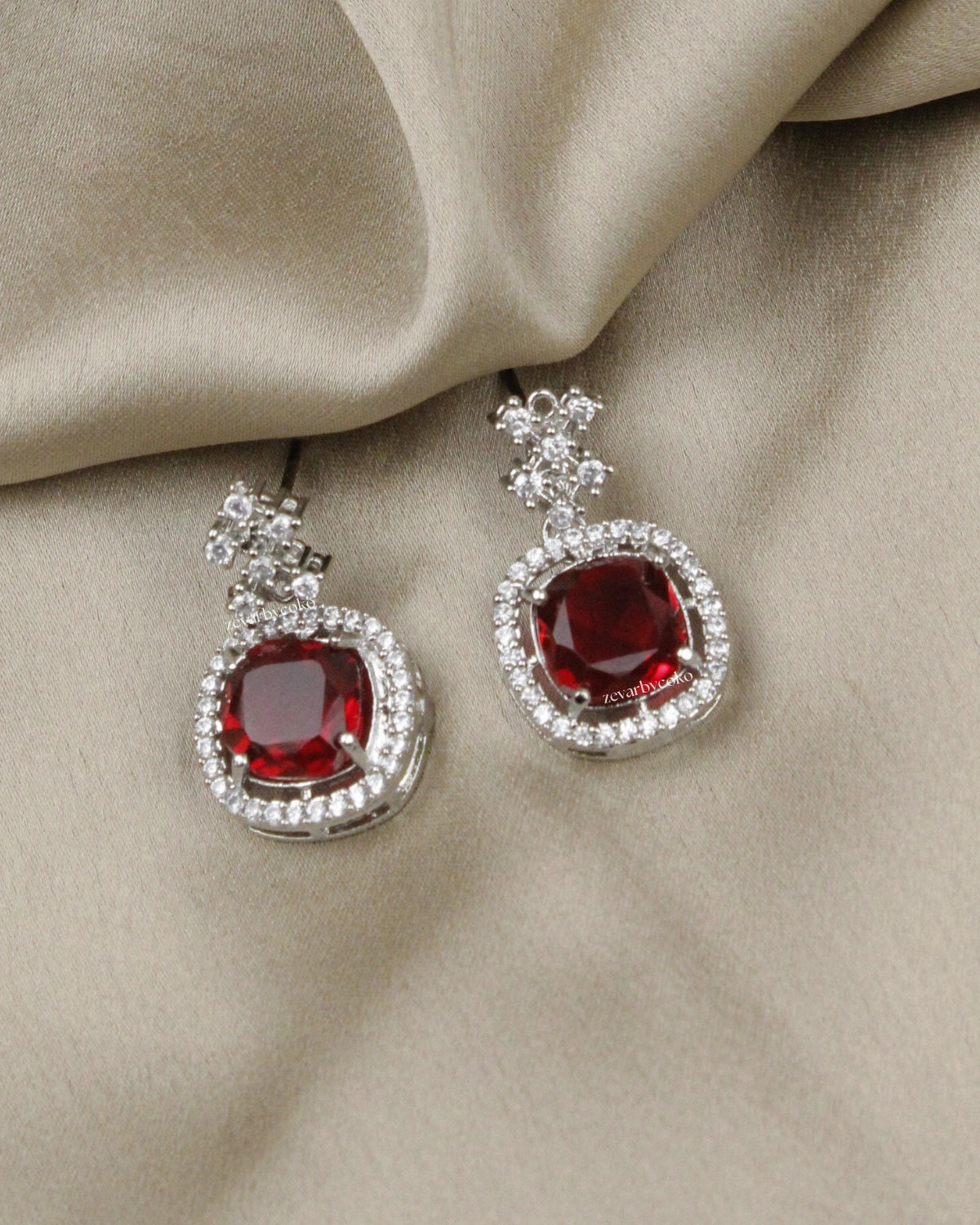 COKO's American Diamond Zircon Necklace set - Vaani