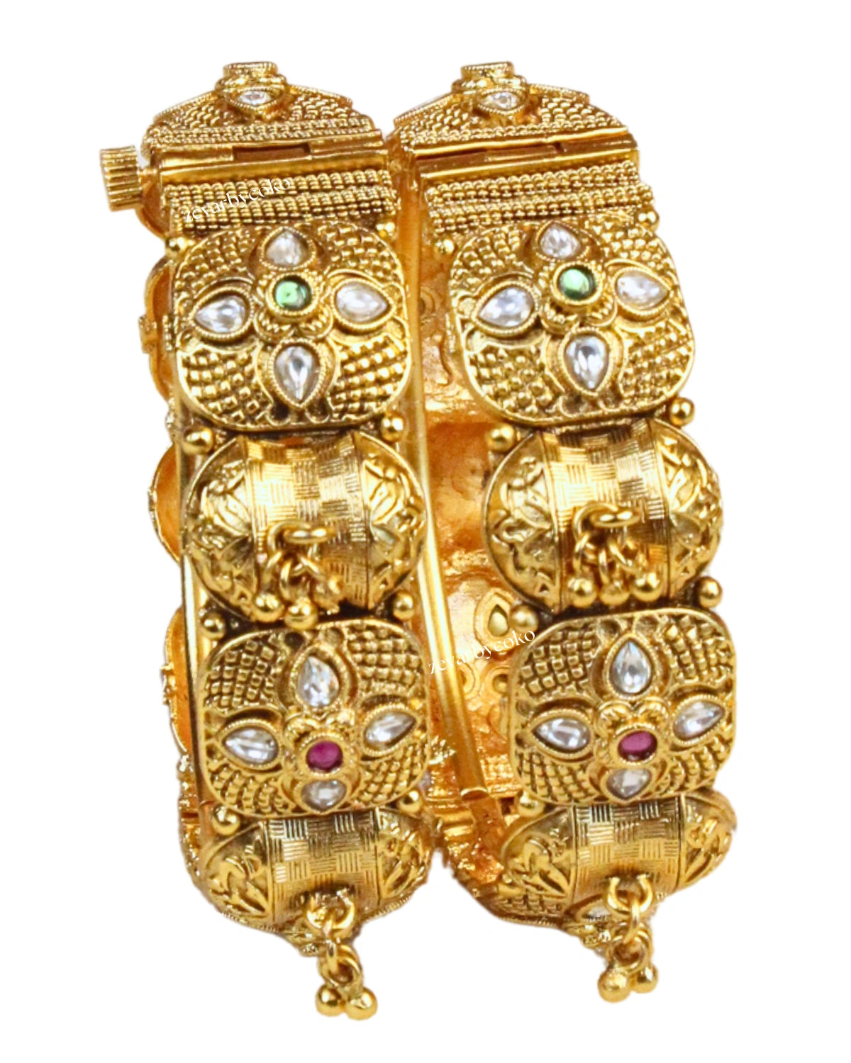 COKO's Heritage Openable Bangles Set of 2- Mohini