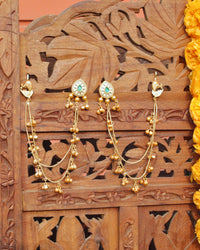 Basanti Kashmiri Jhumka Earrings