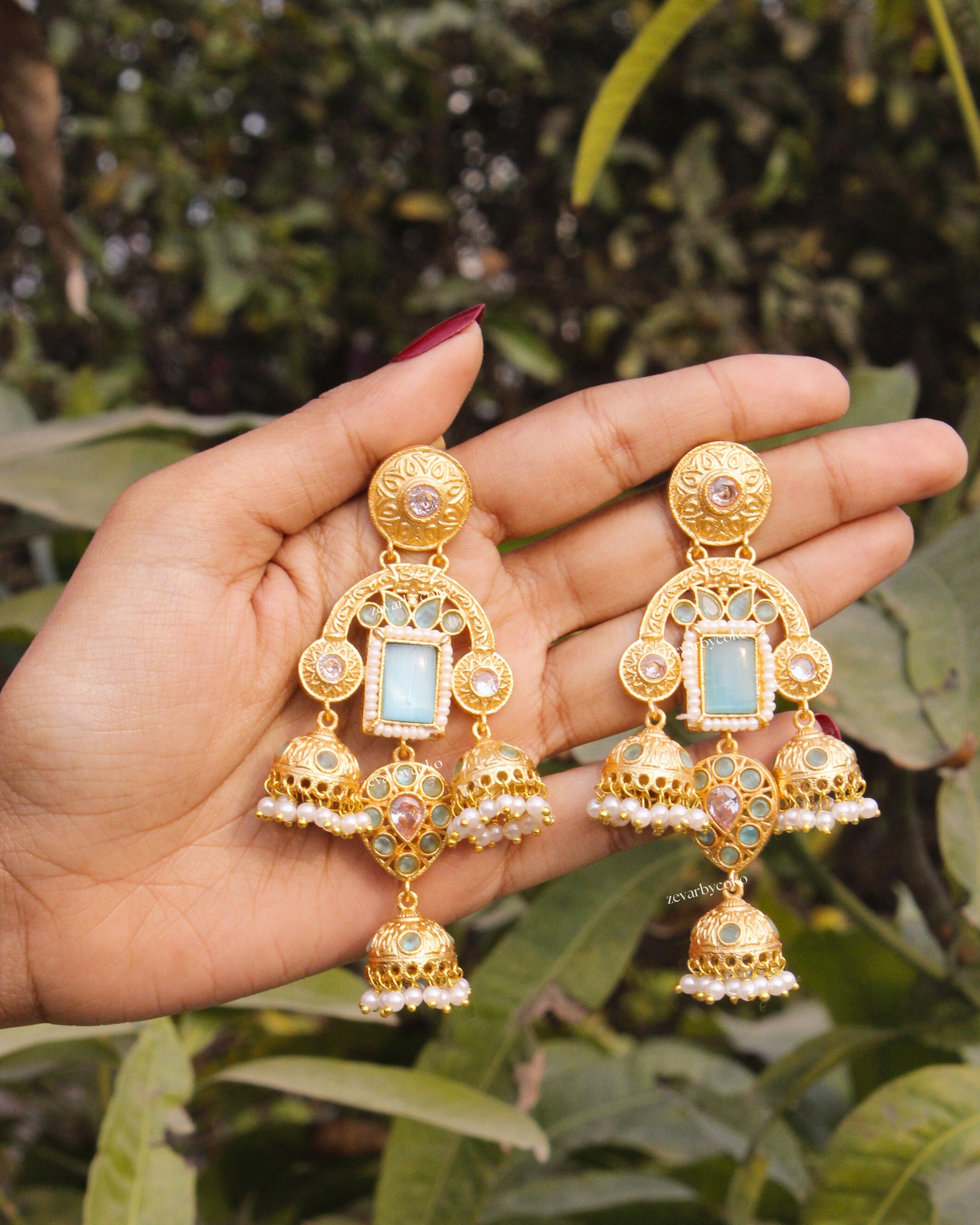 Abha Kashmiri Jhumka Earrings