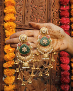 Aadhya Kashmiri Brass Jhumka Earrings