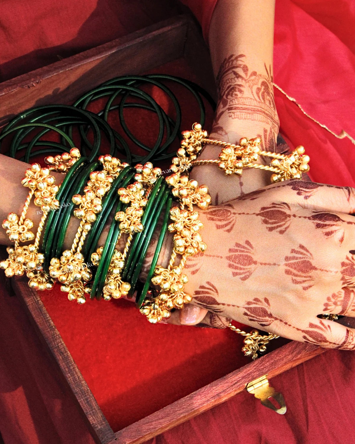 Kashmiri Classic Ghungroo Bangles set of 2