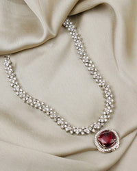COKO's American Diamond Zircon Necklace set - Vaani