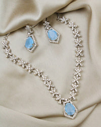 COKO's American Diamond Zircon Necklace set - Vaaruni