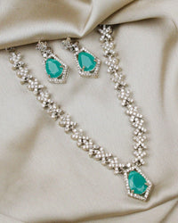 COKO's American Diamond Zircon Necklace set - Vaaruni