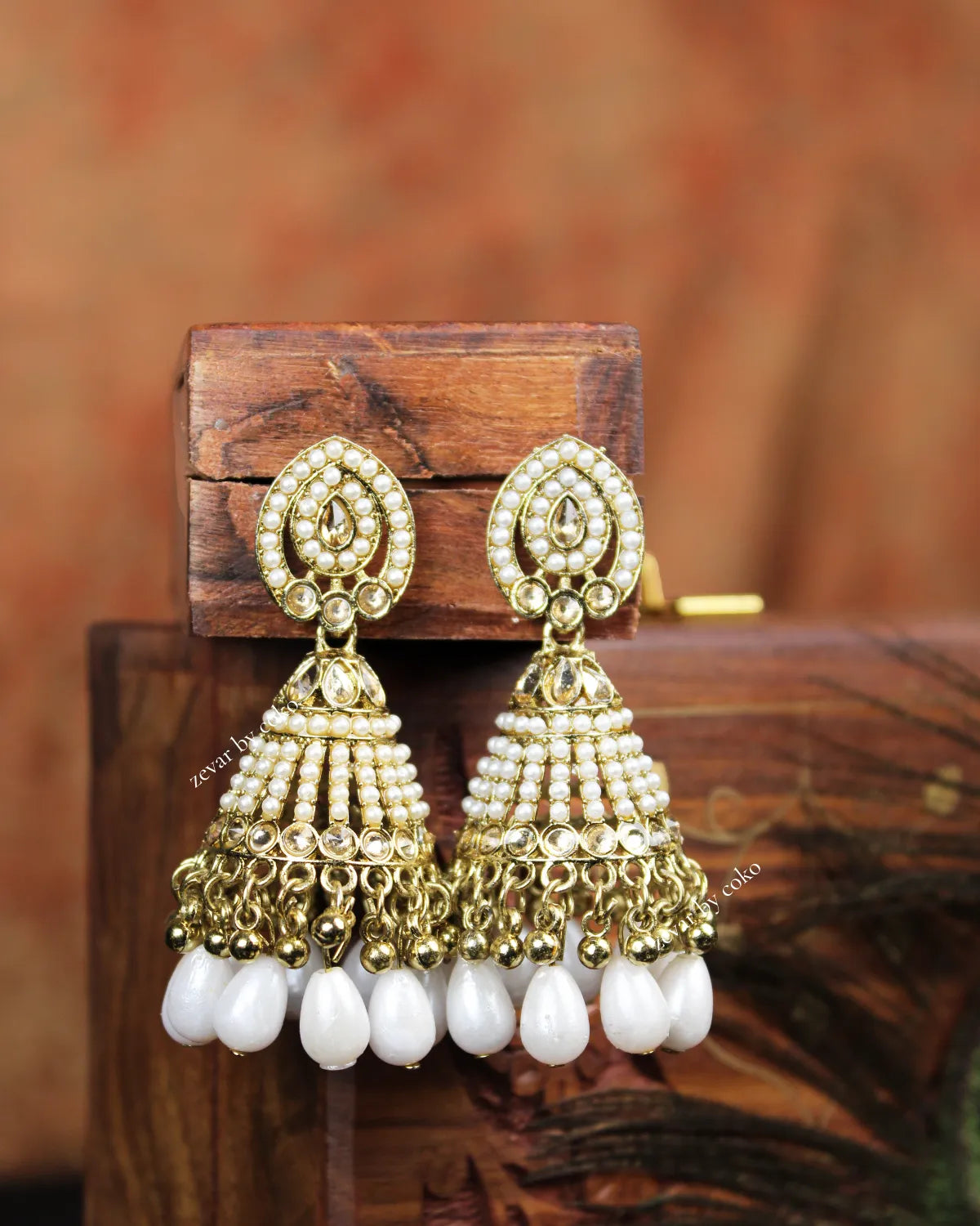 COKO's Chaandbali Jhumka Earrings- Gatha