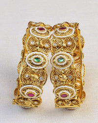 COKO's Heritage Openable Bangles Set of 2- Mansi