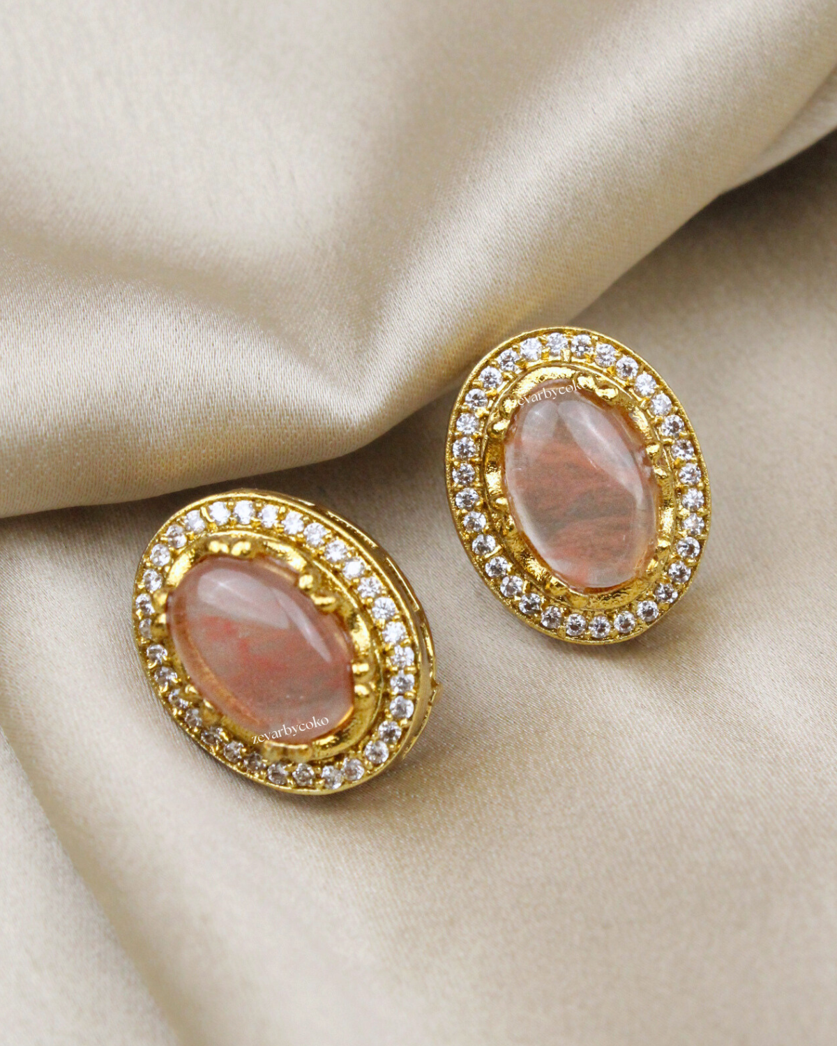COKO's Sabya Inspired Semi Precious Stone Earrings- Nivya