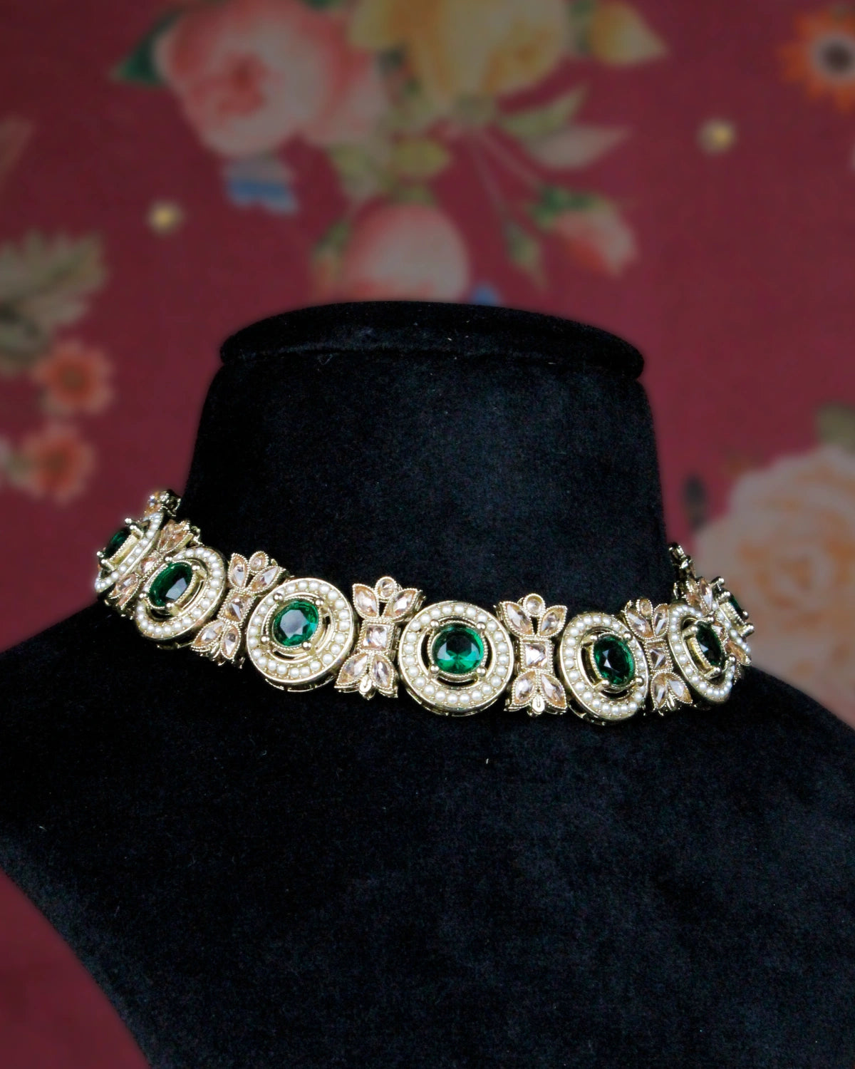 Coko's Ragini Reverse AD Polki Necklace Set