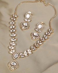 COKO's Carat Moissanite Polki Necklace Set- Noor