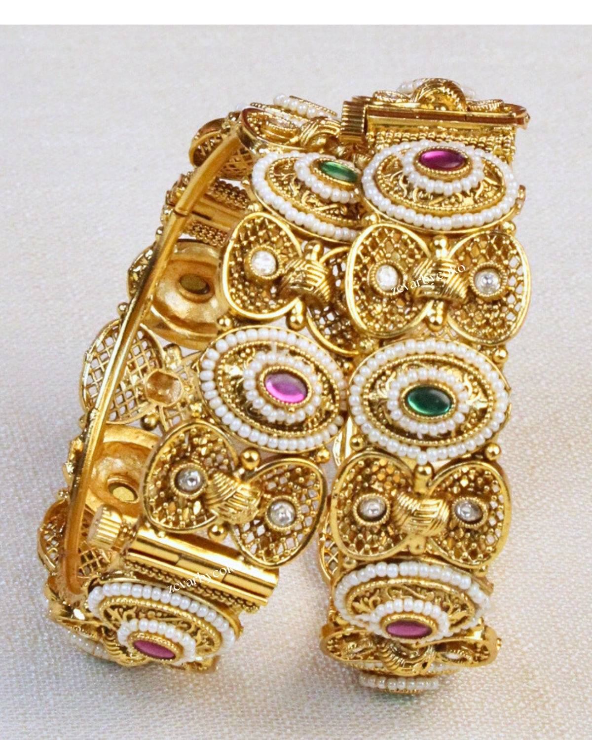 COKO's Heritage Openable Bangles Set of 2- Mansi