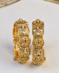 COKO's Heritage Openable Bangles Set of 2- Meenal