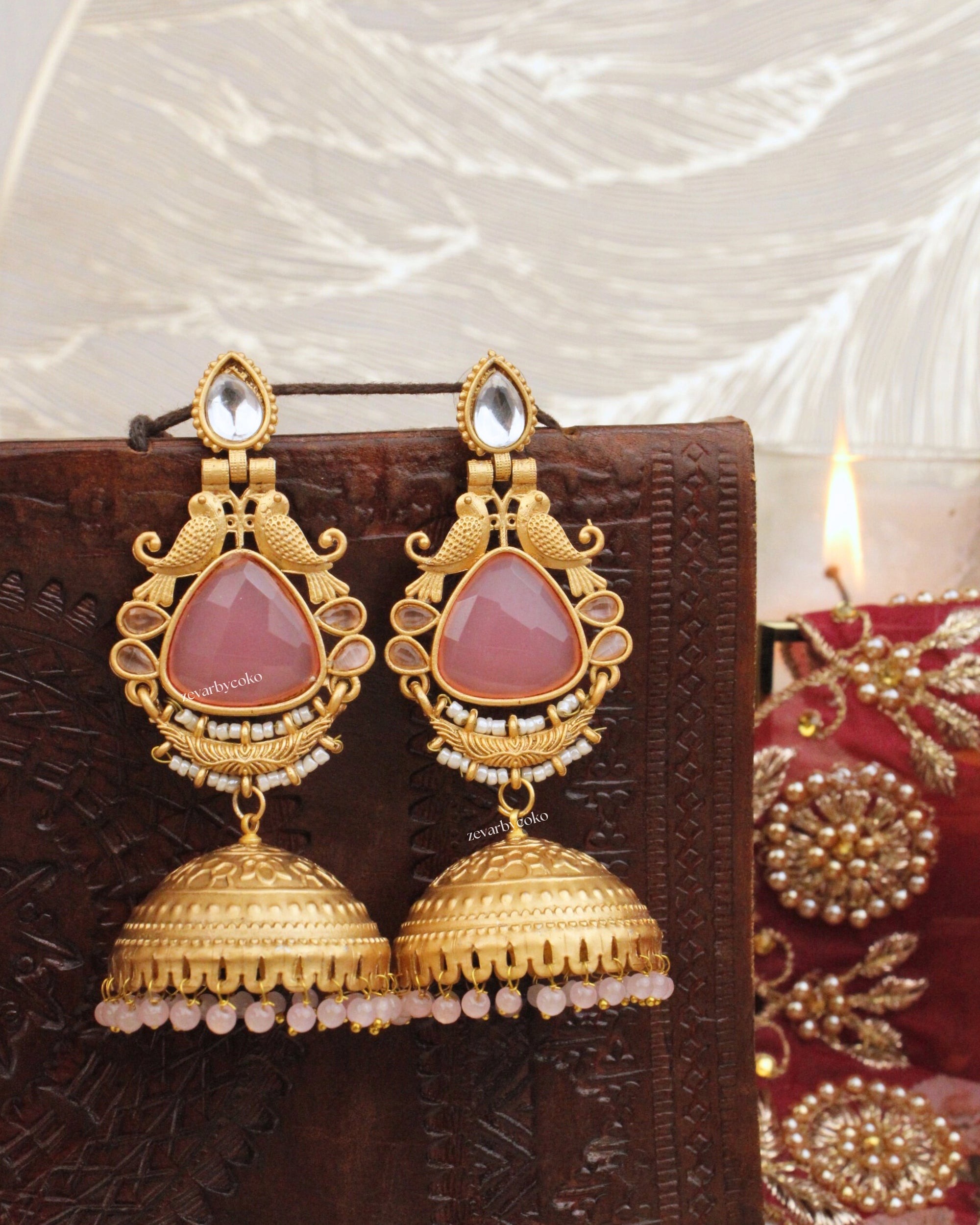Amala Kashmiri Jhumka Earrings