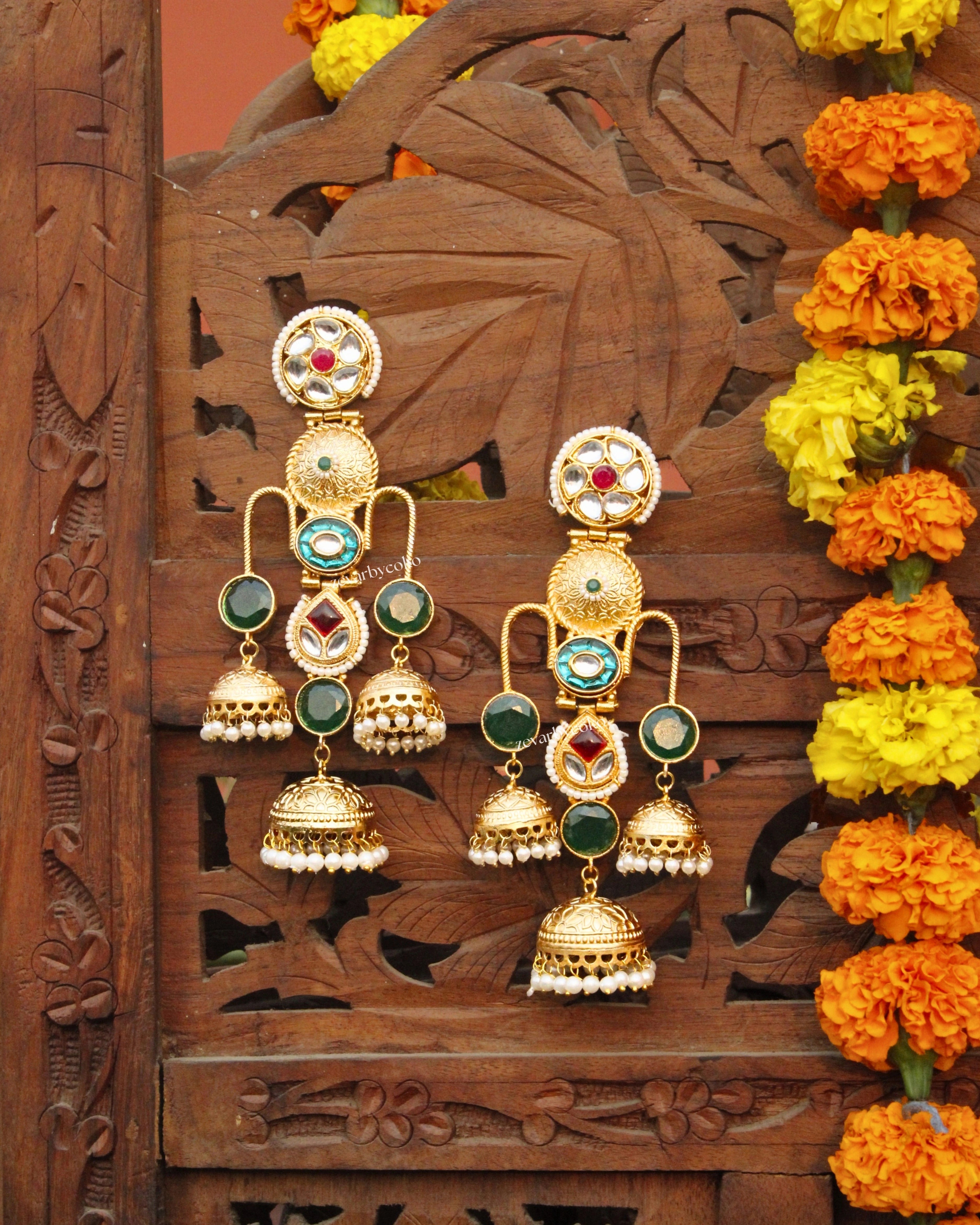 Aakriti Kashmiri Jhumka Earrings
