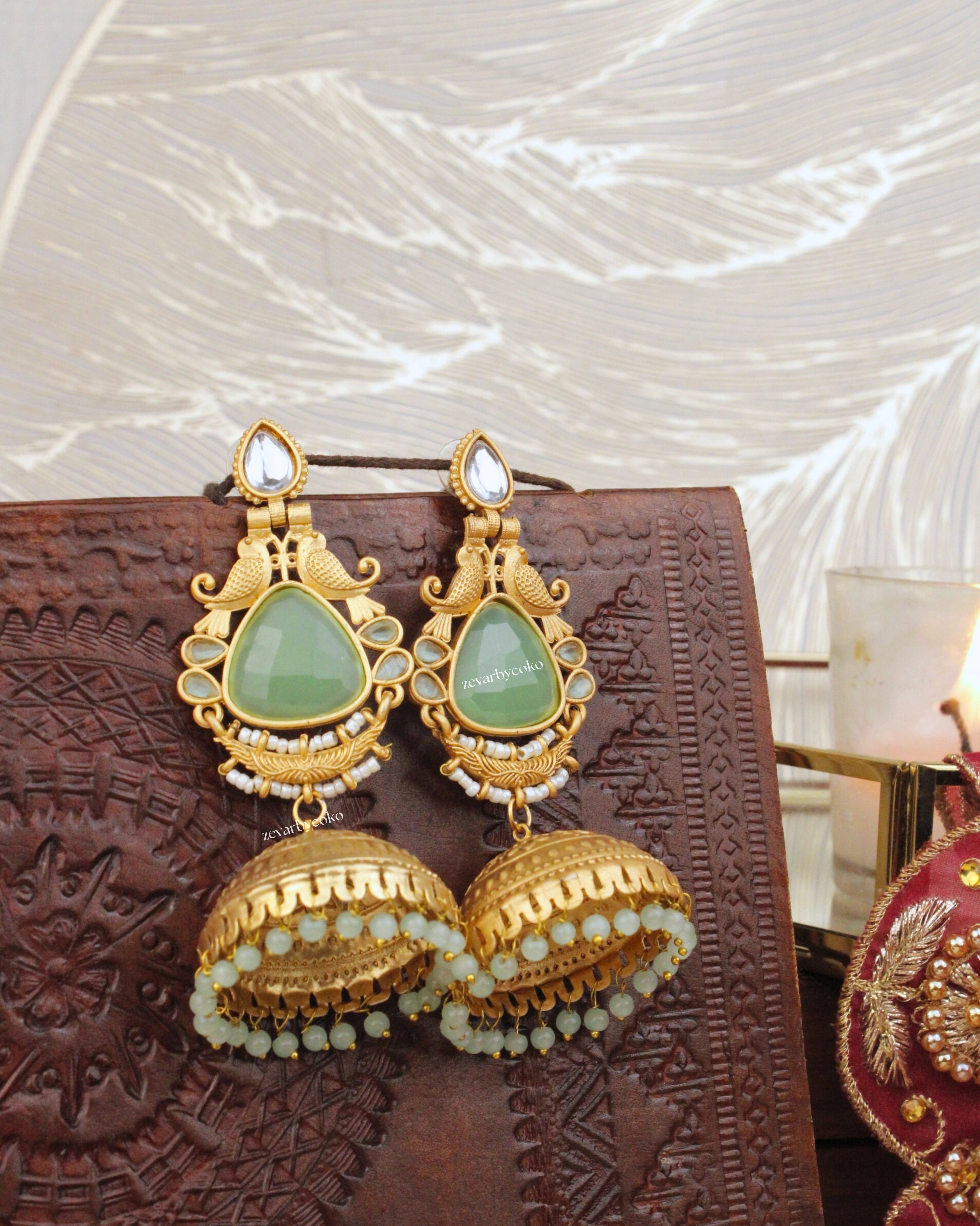 Amala Kashmiri Jhumka Earrings