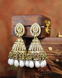 COKO's Chaandbali Jhumka Earrings- Gatha
