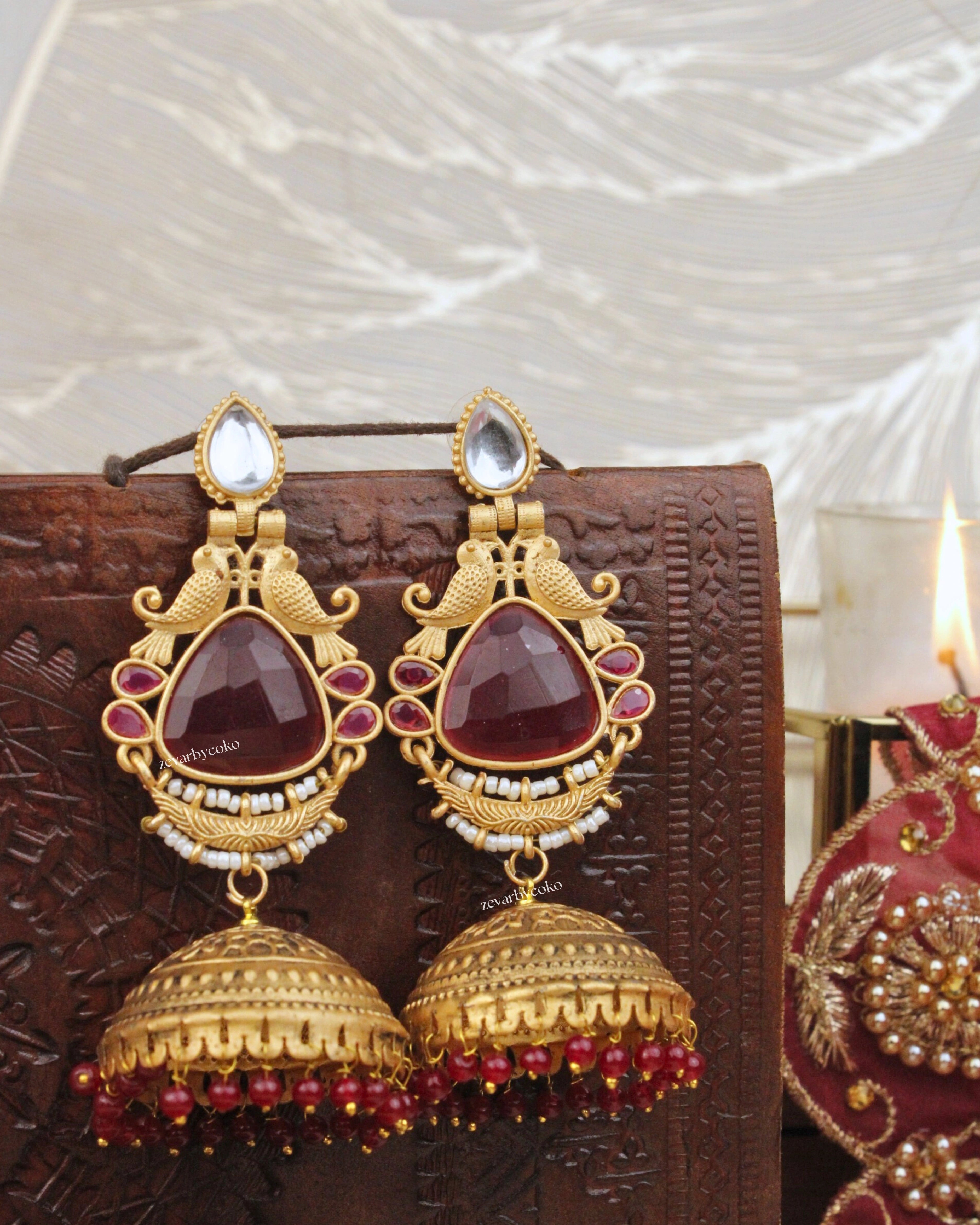 Amala Kashmiri Jhumka Earrings
