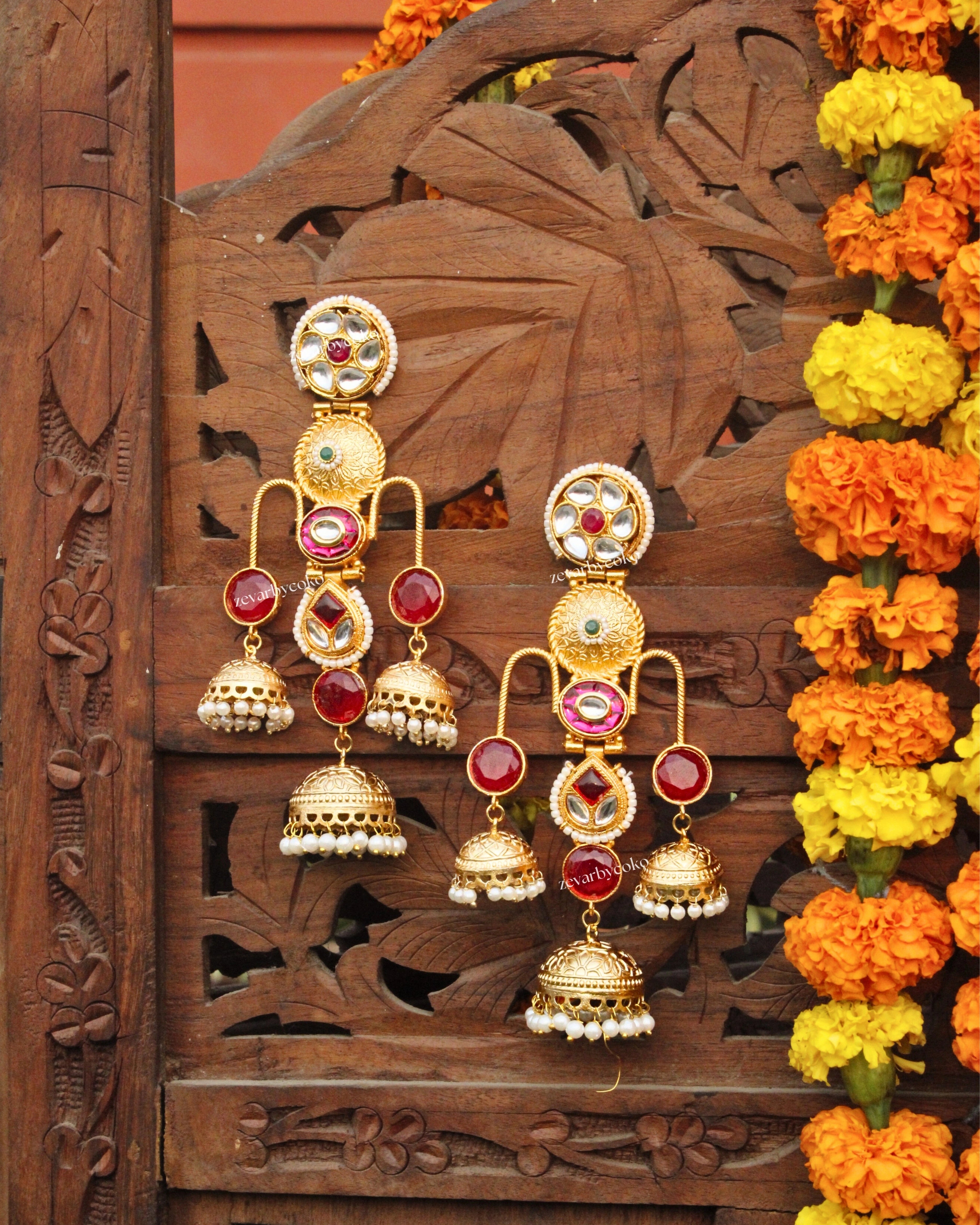 Aakriti Kashmiri Jhumka Earrings