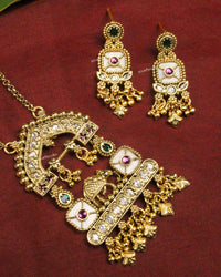 COKO's Heritage Rajwadi Pendant Set -Sultana
