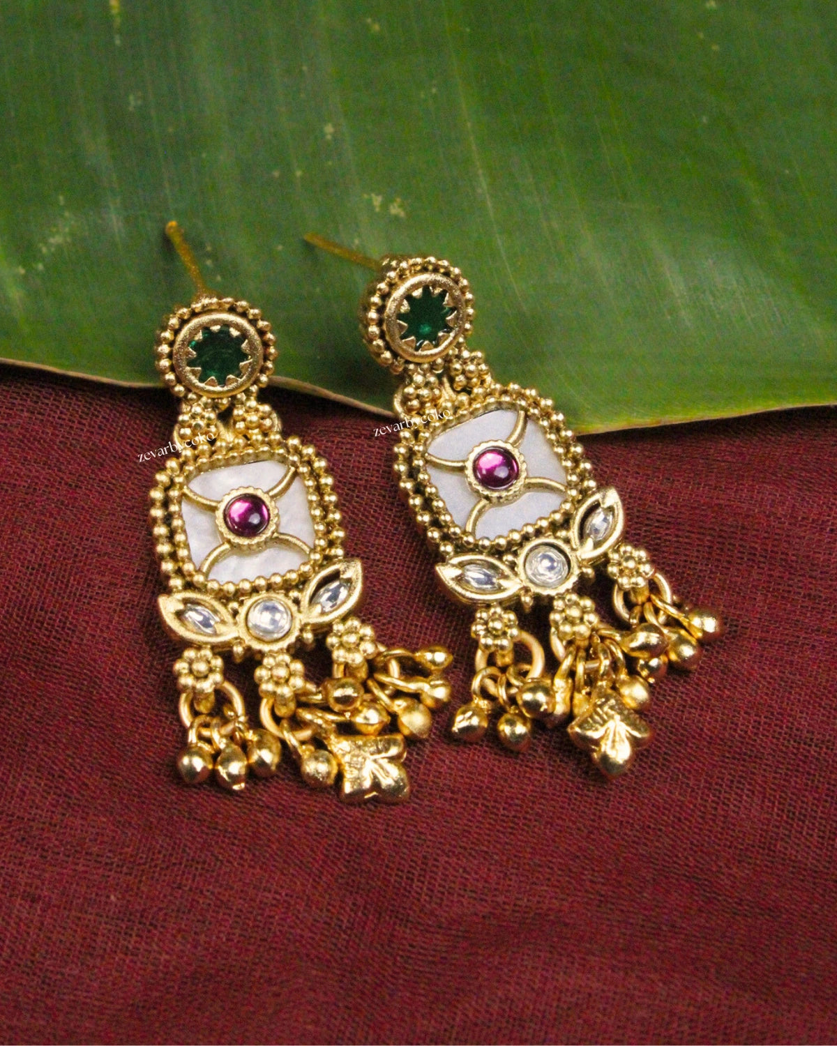 COKO's Heritage Rajwadi Pendant Set -Sultana