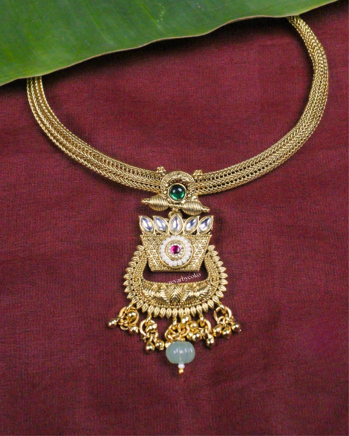 COKO's Heritage Hasli Necklace Set - Suvarna