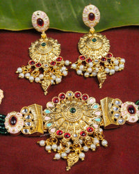 COKO's Heritage Rajwadi Necklace Set- Shweta