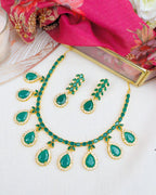 COKO's American Diamond Zircon Necklace set - Vedika