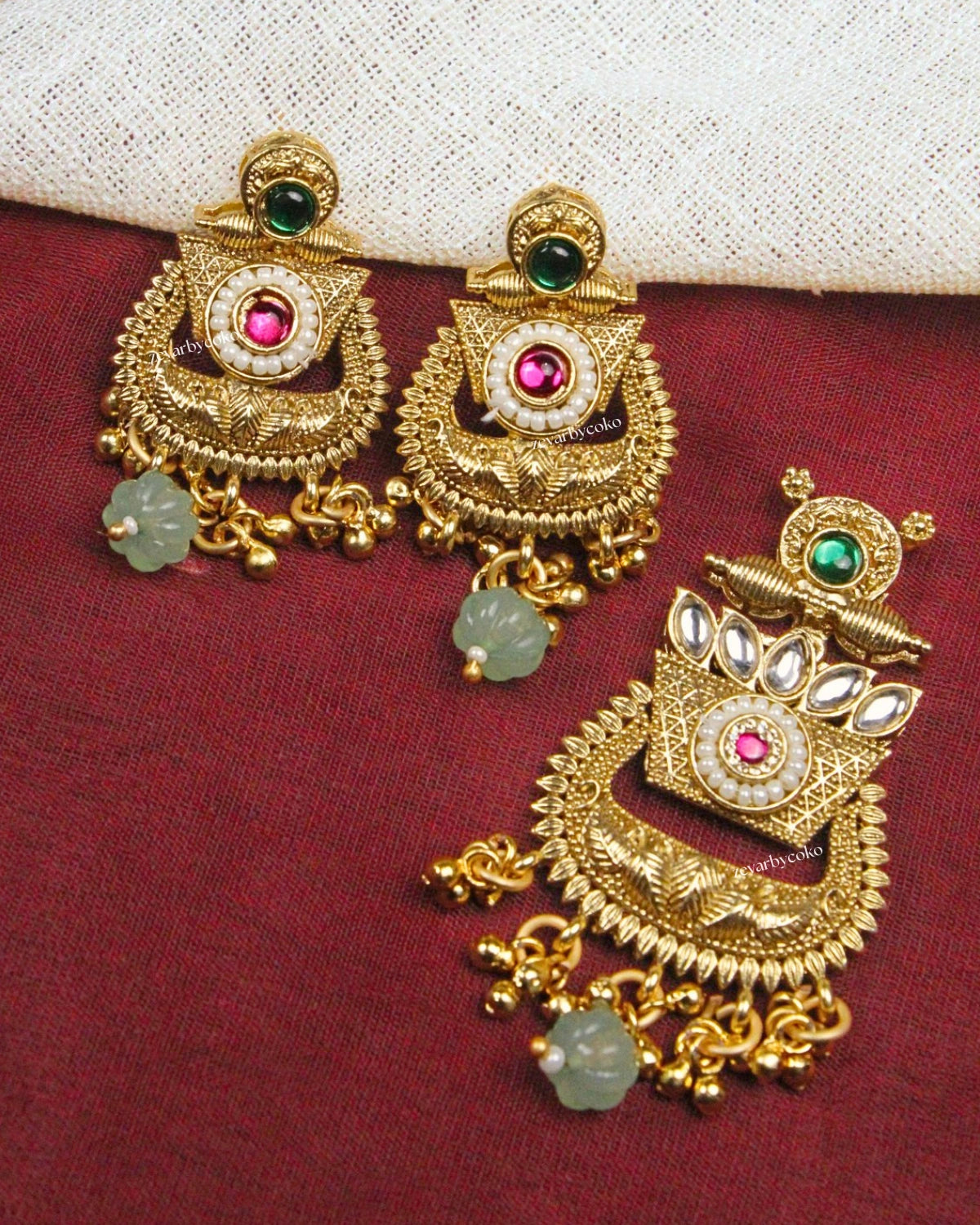 COKO's Heritage Rajwadi Pendant Set- Sanchita