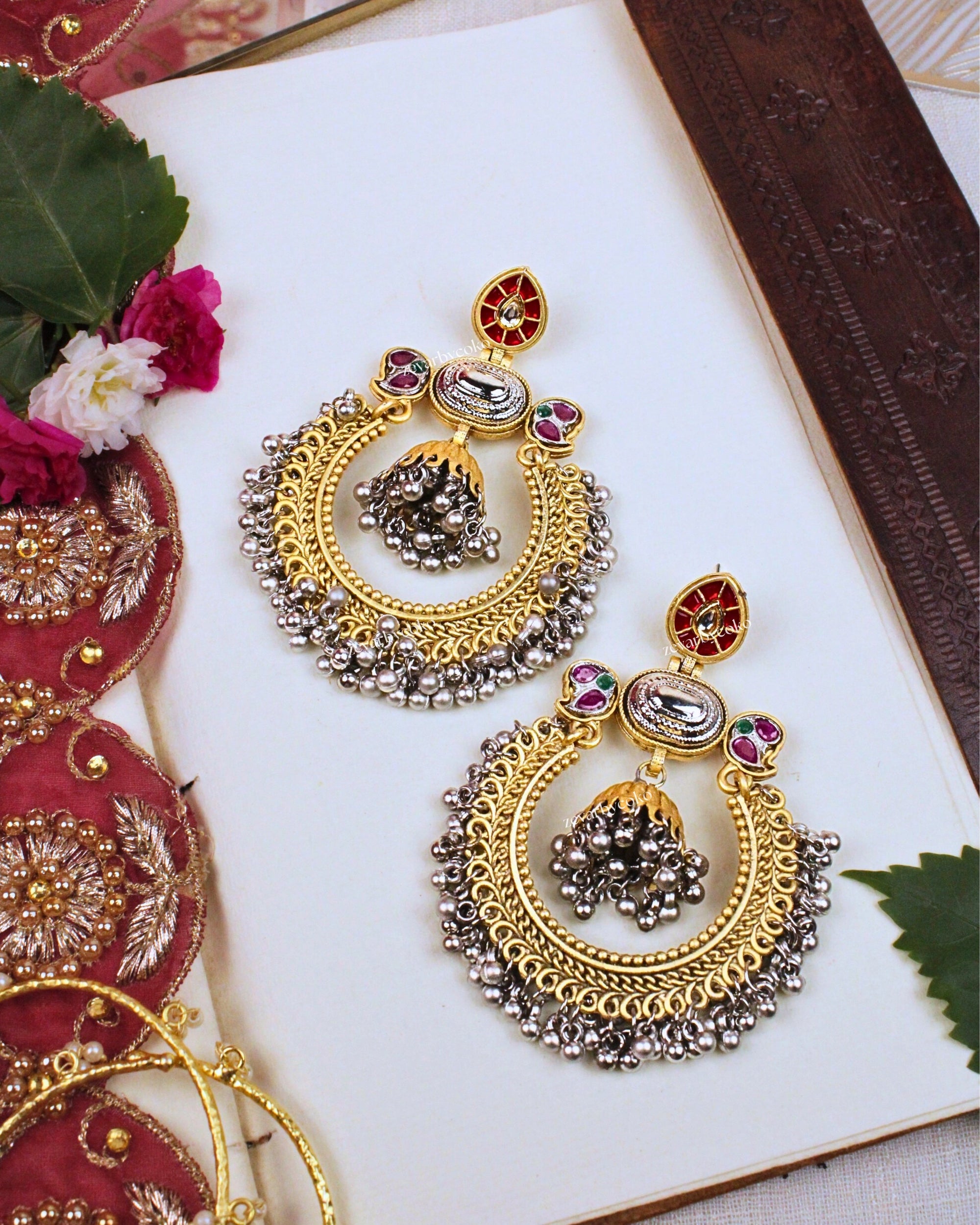 Avani Kashmiri Jhumka Earrings