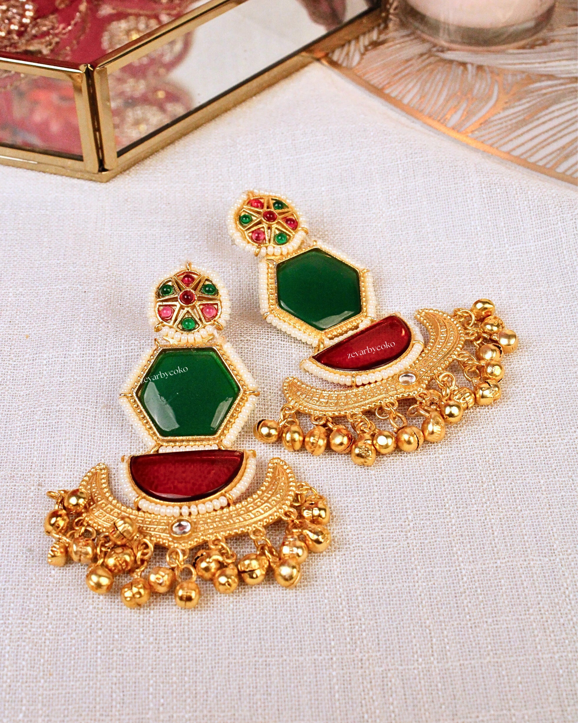 Anjali Kashmiri Jhumka Earrings