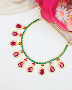COKO's American Diamond Zircon Necklace set - Vedika