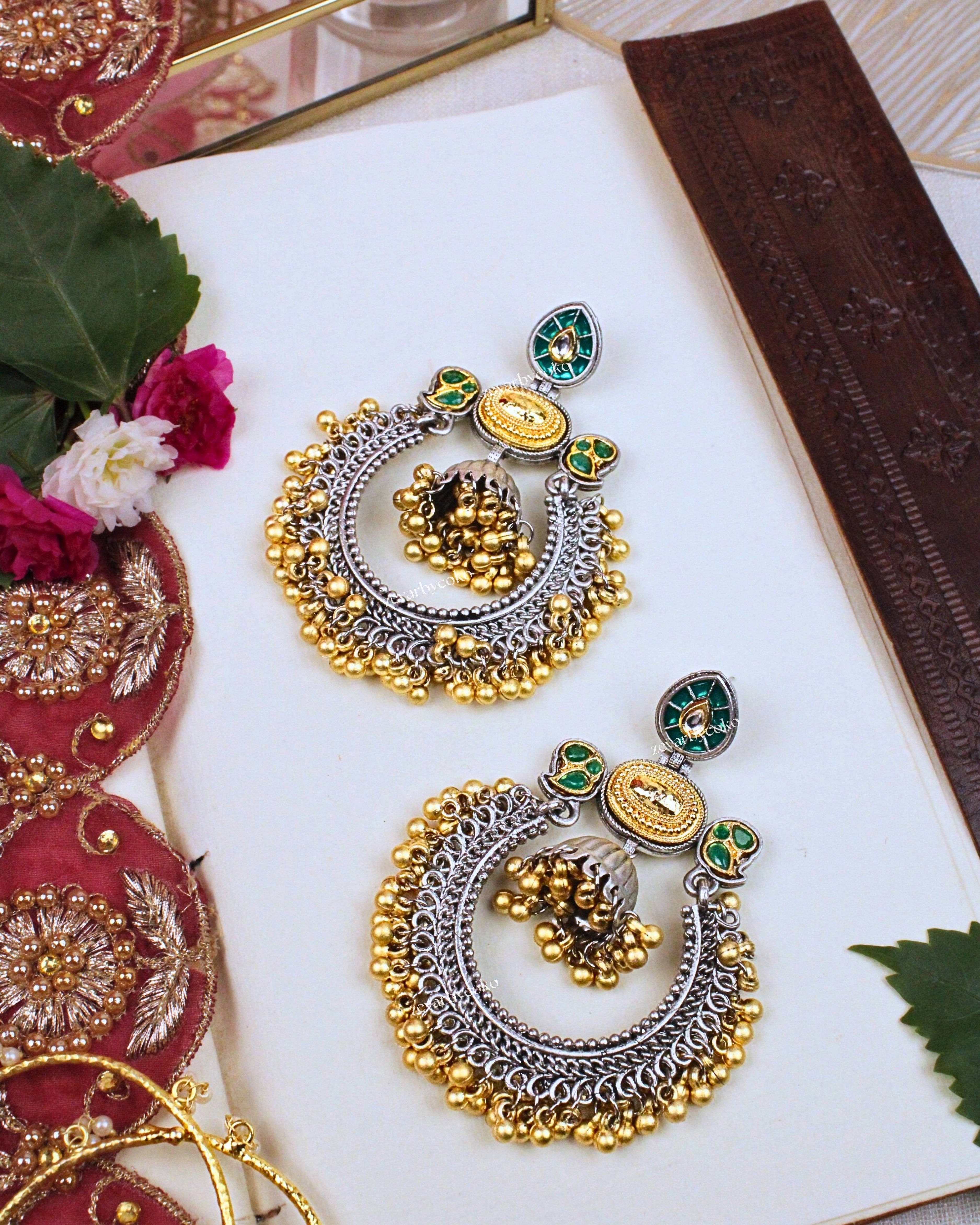 Avani Kashmiri Jhumka Earrings