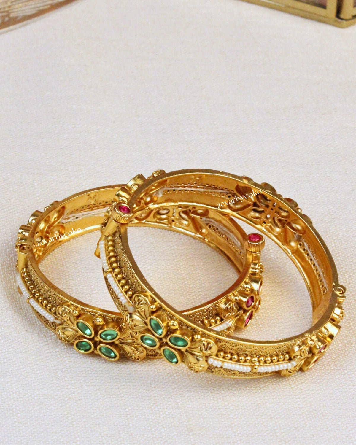 COKO's  Heritage Openable Bangles Set of 2- Mahira