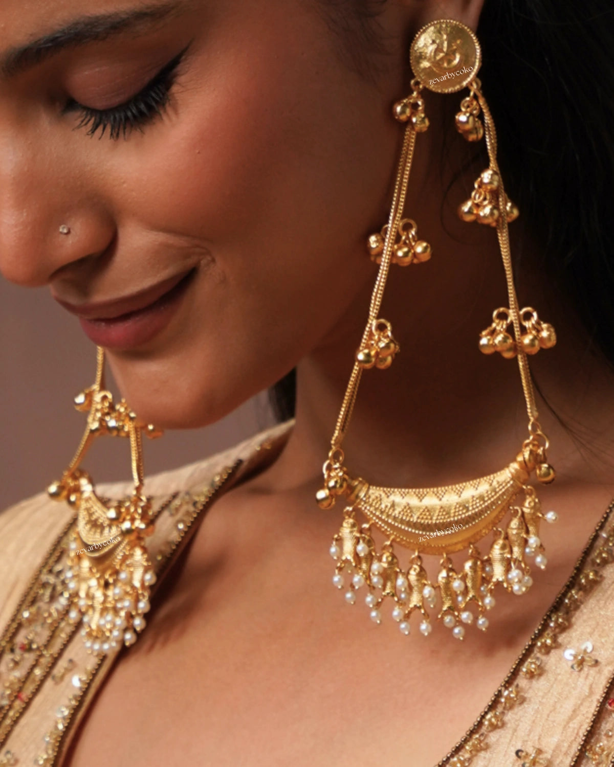 Aanya Kashmiri Jhumka Earrings