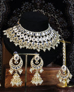 COKO's Majestic Pearl & Kundan Necklace Set- Srishti