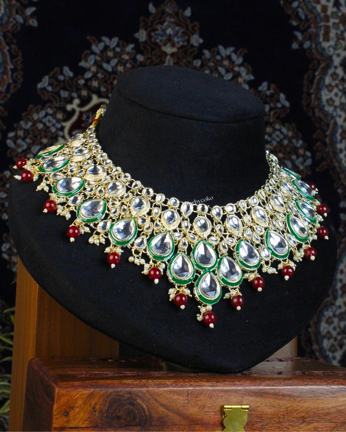 COKO's Heritage Kundan Necklace Set - Surabhi