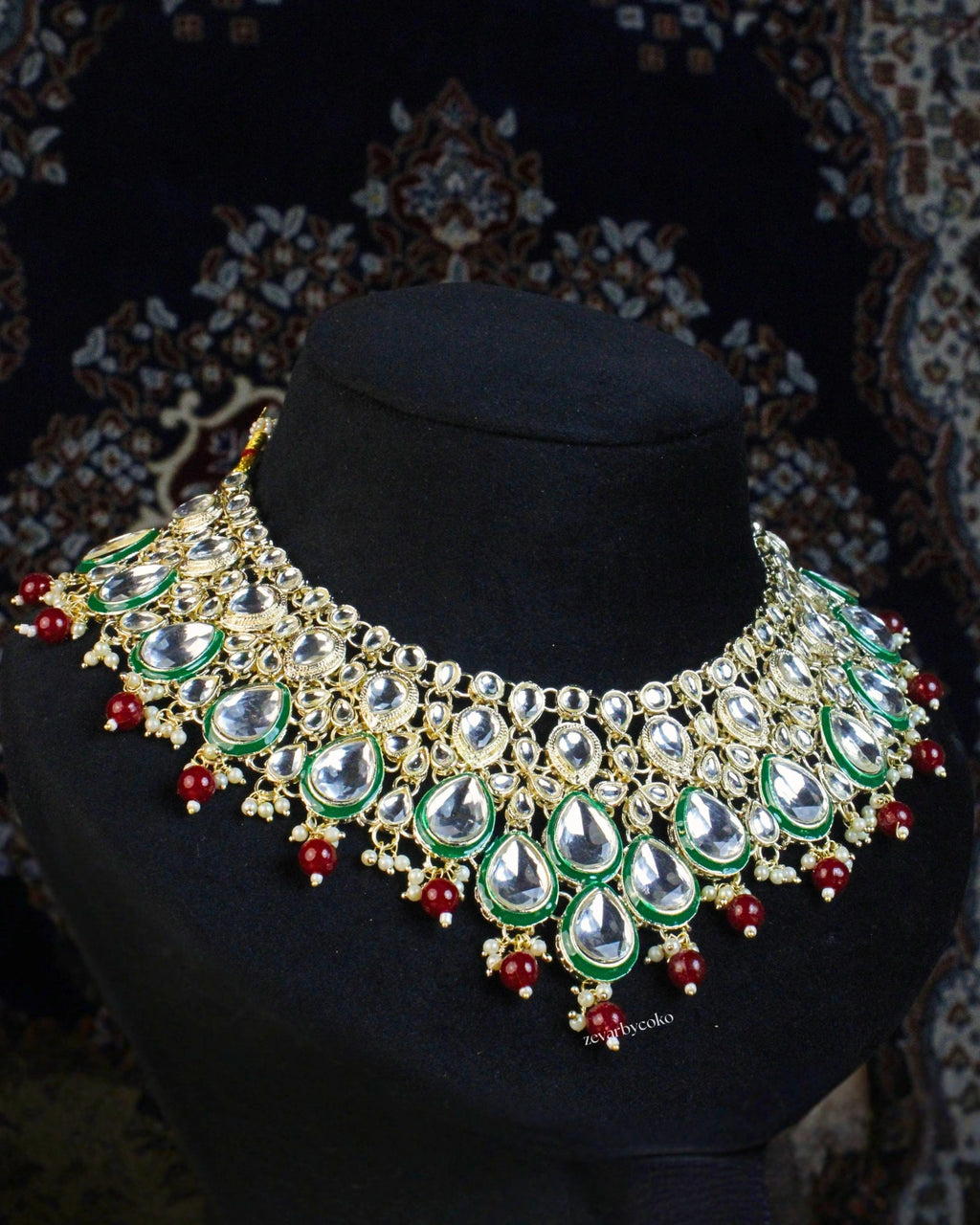 COKO's Heritage Kundan Necklace Set - Surabhi