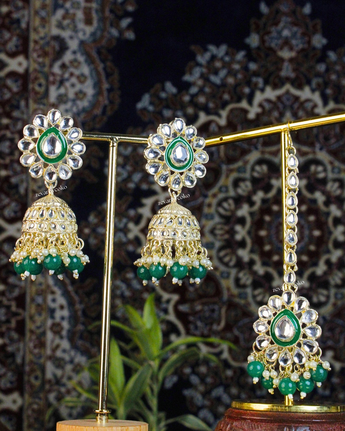 COKO's Heritage Kundan Necklace Set - Surabhi