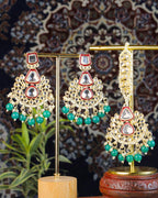 COKO's Kundan Studded Beaded Bridal Jewellery Set - Saumya