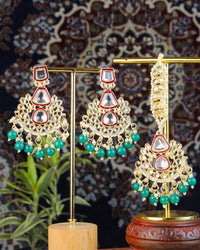COKO's Kundan Studded Beaded Bridal Jewellery Set - Saumya